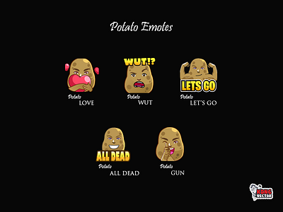 Potato Twitch Emotes badges customized emotes subbadges twich emotes twitch twitchbadges twitchchart twitchcreative twitchpanels twitchsubbadges