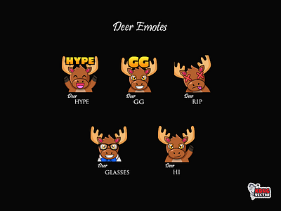 Deer Twitch Emotes badges customized emotes subbadges twitch twitchbadges twitchchart twitchcreative twitchemote twitchpanels twitchsubbadges