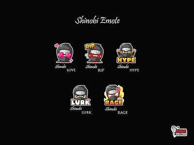 Shinobi Twitch Emote customemote cute daily fun design emoji emote emoteart emotes graphicforstream hype love lurk rage rip sticker streamers twitch twitchemote twitchemotes twitchstreamer