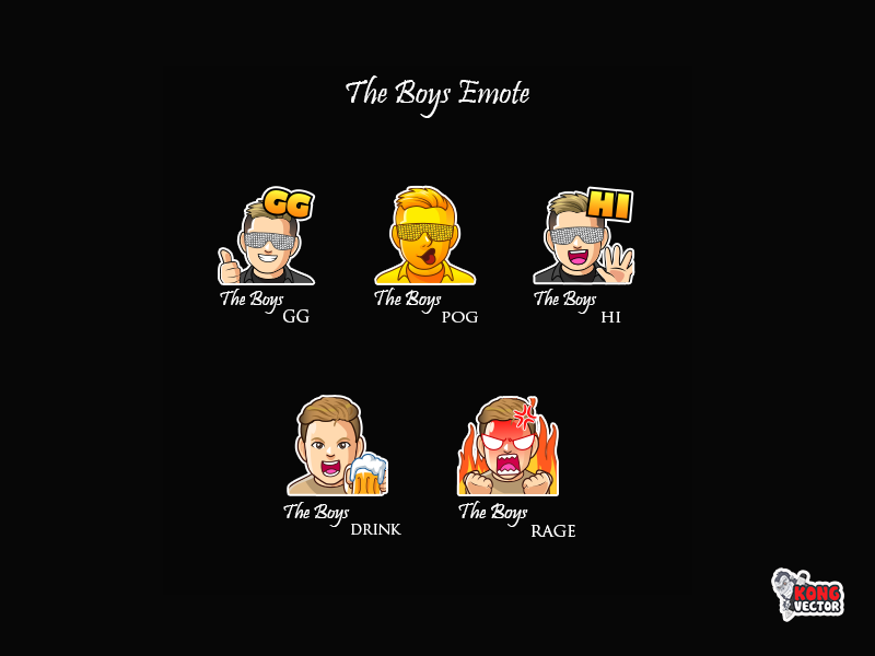 The Boys Twitch Emote by Kong Vector on Dribbble