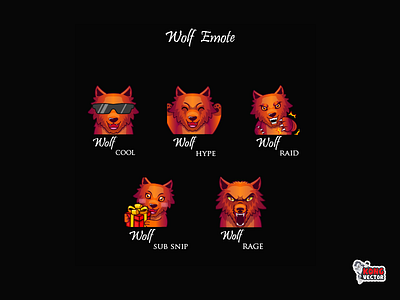 Wolf Twitch Emote cool creative design customemote design emoji emote emoteart emotes graphicforstream hype rage raid snip sticker streamers sub twitch twitchemote twitchemotes wolf