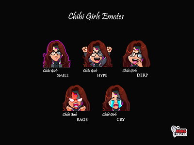 Chibi Girls Twitch Emotes creativity cry customemote customemotes derp emoji emote emoteart emotes graphic graphicforstream hype rage smile sticker streamers twitchemote twitchemotes twitchforstream