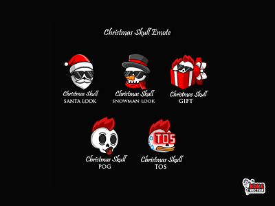 Christmas Skull Twitch Emote amazing cartoon creative design customemote daily fun design emoji emote emoteart gift graphicforstream photoshop santa look snowman look sticker streamers twitch twitchemote twitchemotes type