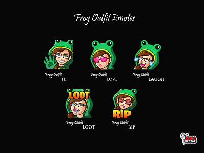 Frog Outfit Twitch Emotes