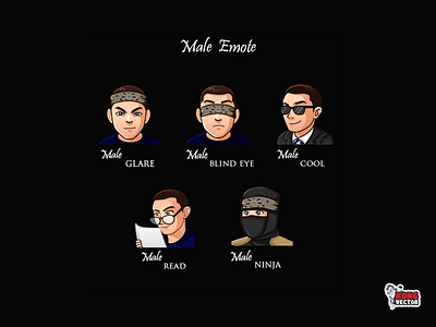 Male Twitch Emote amazing blind cool customemote design designs emoji emote emoteart emotes eye glare graphicforstream male ninja read sticker streamers twitchemote twitchemotes