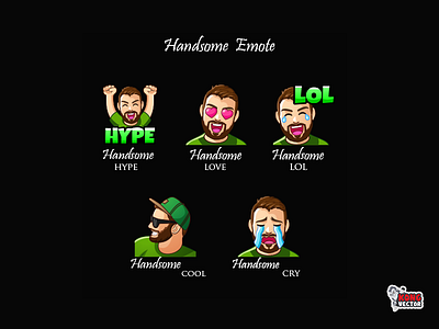 Handsome Twitch Emote