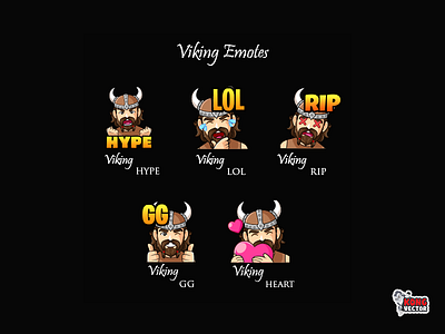 Viking Twitch Emotes character creative idea customemote cute daily fun design designer emoji emote emoteart emotes fun funny graphicforstream hype lol rip streamers twitch twitchemote twitchemotes