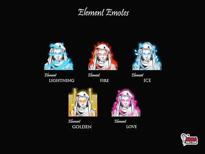 Element Twitch Emotes