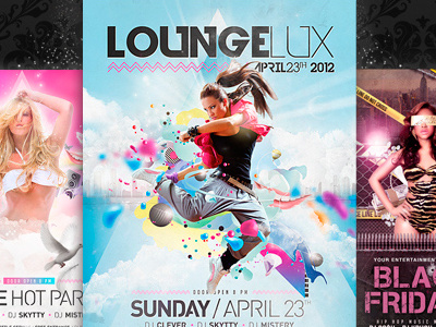 Bundle Deluxe Party PSD Flyer brilliance bundle burnish class clean deluxe elegant flyer glamour glare gloss glow gold jellygraphics luxe luxury party photoshop radiance rich sheen shimmer shine silver template vip