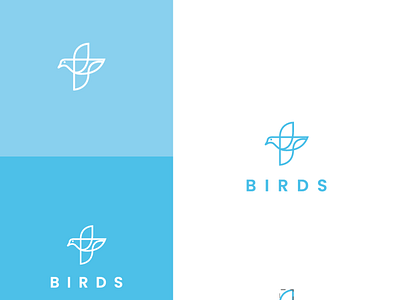 birds and health lineart logo