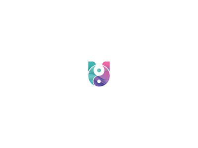 You Possitive logo and letter logo u wellness yang yin