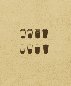 Beer Rating Icons 3d drinkee flat in progress