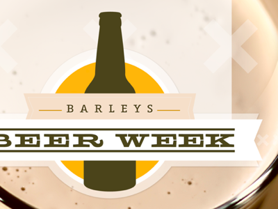 Beer Week barleys beer in progress poster
