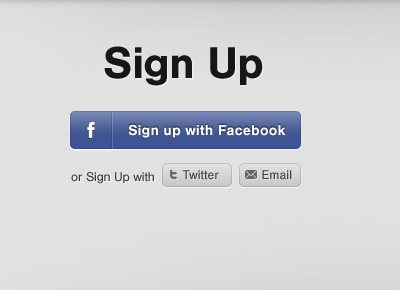 Sign Up email fontsite sans form sign up twitter