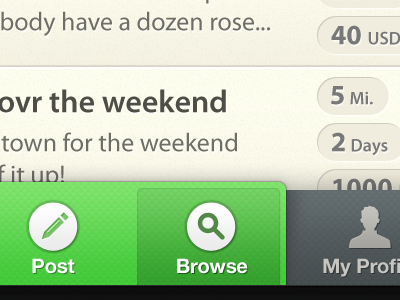 New project for Zaarly green icons ios iphone myriad pro pill zaarly