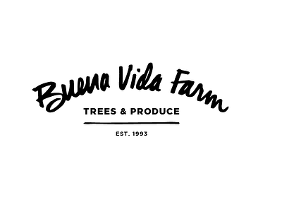 Buena Vida Farm badge logo script