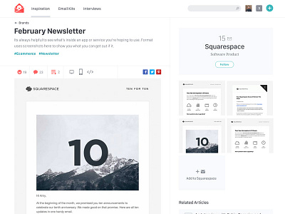 Really Good Emails Detail Page detail email inspiration kits newsletter resources responsive squarespace thumbnails tools