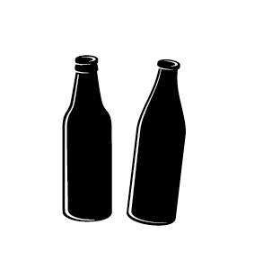 Beerdiots? or Milkdiots? beer black bottle illustration milk