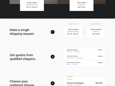 Home Page Options by Matthew on Dribbble