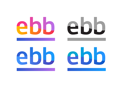Ebb Branding Logo Thinger Stuff colorful ebb flow logo wave