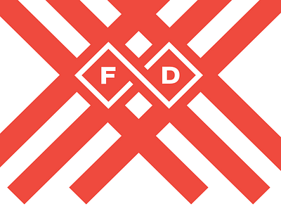 Fathom & Draft Crosses brand crosses logo love mark marketing monogram red white