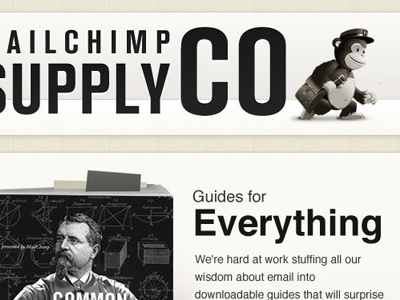 MailChimp Project in full view behance email mailchimp