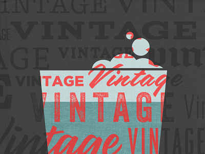 Vintage Print beer lettering typography wip