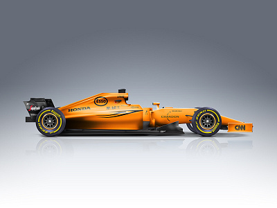 Orange is the new black f1 illustration mclaren