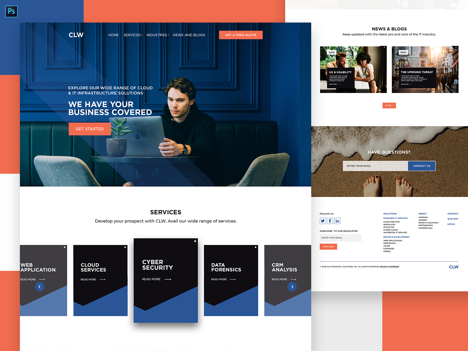 CLW Landing Page Design by Tanvir Mahmud Anik on Dribbble