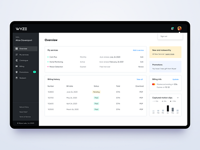 Services Payment Dashboard