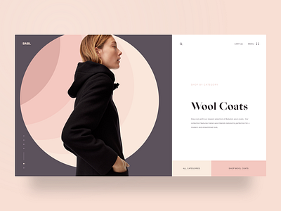 Babl brand clean daily ui dailyui fall fashion grid hero inspiration landing page lookbook minimal modern typography ui ux web web design