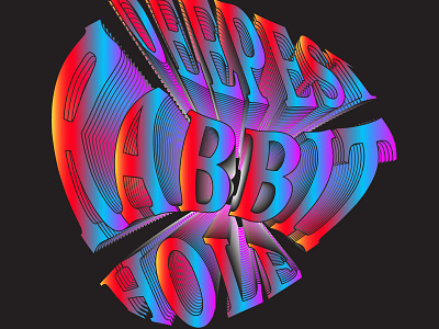 rabbit hole branding typogaphy