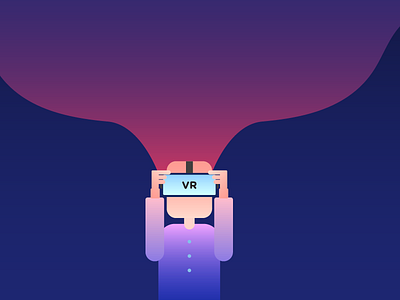 VR Guy Illustration illustration rv virtual reality vr vr guy
