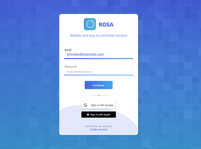 ROSA - Sign in page app creative design interface login design login form login page minimalist product design sign in ui ux