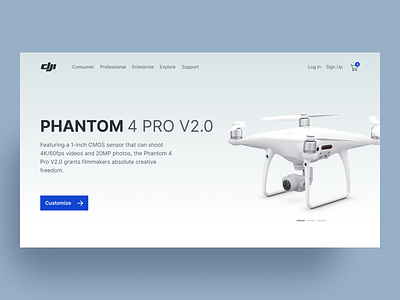 Drone Product Page Concept