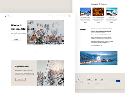 Winter resorts website exploration