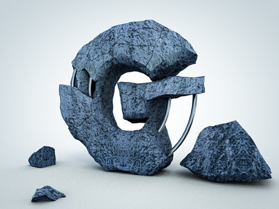 G_Stone 3d graphic design typography