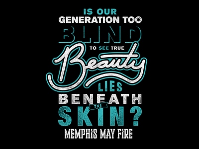 Beneath the Skin apparel band merch t shirt typography