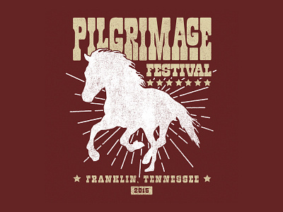 Pilgrimage Festival - Horse apparel merch t shirt