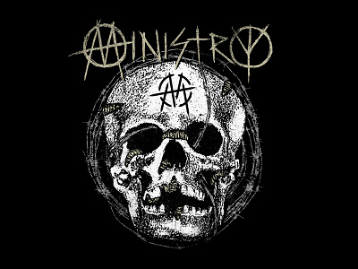 Ministry Skull apparel band merch shirt skull