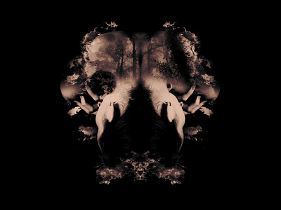 The Forest abstract dark forest photomanipulation photoshop spooky woman