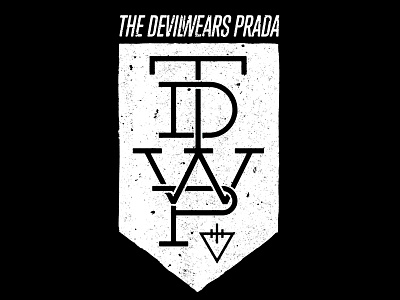 TDWP apparel band merch monogram shield t shirt