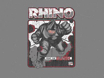 Rhino apparel comic comic book shirt t shirt vintage