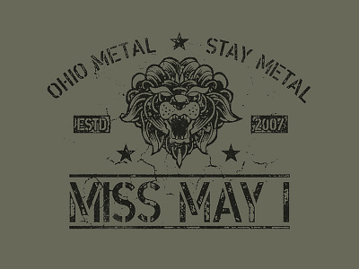 Metal Army apparel army grunge metal shirt stencil t shirt