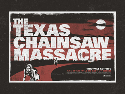 Massacre alternative poster grunge horror movie poster poster print scary texture