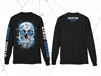 Austin 316 L/S apparel fashion shirt skull streetwear t shirt wrestling