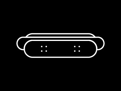 Hotdog & Skateboard logo idea