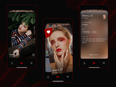 Dating APP by jijililili on Dribbble