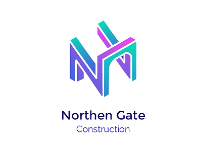 Northen Gate Logo - Letter N with Gate architectural company construction consultant corporate drawing finance gate letter logo n professional