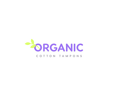 Organic Cotton Logo Design - Opt 2 brand design feminime girl logo logotype organic product simple
